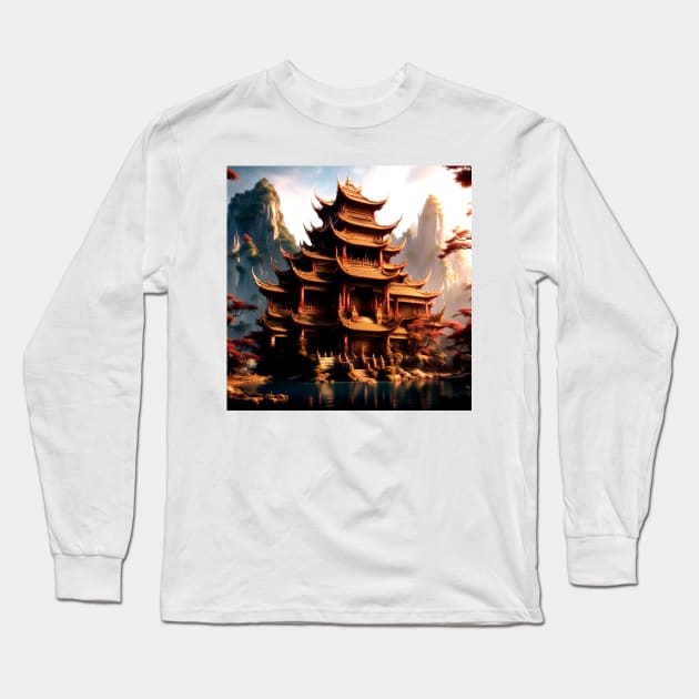 Lao Tzu House Long Sleeve T-Shirt by WesterStreetArt